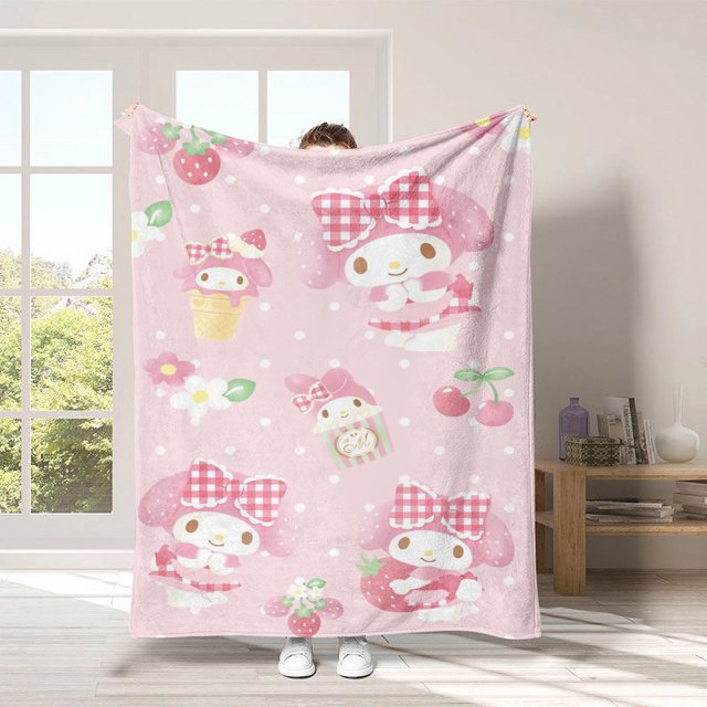 3D Printing, Cartoon Soft Double Flannel Blanket, Super Soft Blanket, Suitable For Living Room, Sofa