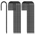 thumbnail image 1 of Estacas para Tierra Pesadas de Gancho en J para Varillas de 30cm, 16 piezas QNLONG, 1 of 6