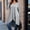 Light Gray, variant on Plus Size Women's Casual Long Sleeve Crew Neck Tunic Top Loose Fit Cross Overlay Asymmetric Hem Purple,3XL