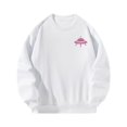 thumbnail image 2 of Sudadera con cuello redondo para mujer, Tops, disfraces de regalo estampados, jersey informal de moda, ropa de otoño para la oficina, compras de otoño , l Blanco Yinane Sudadera Mujer, 2 of 8