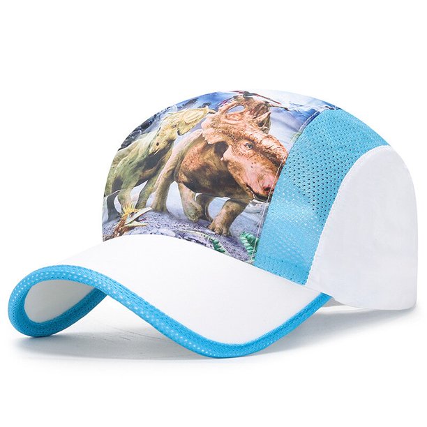 New Cool Mesh Children Kids Baseball Cap Summer Breathable Snapback Hat Outdoor Animal Print Sun Cap Hat For Boy GirlOne Size He Qiyong unisex