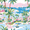 Beachside Bliss, variant on Sok It JavaSok Iced Coffee & Cold Soda Insulated Neoprene Cup Sleeve (Flower Power, Medium: 22 - 28oz)