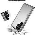 thumbnail image 5 of Samsung S22 Ultra Case with Card Holder 5G 6.8 inch Slim Dual Layer Heavy Duty Protective Galaxy S22 Ultra Case Hidden Card Slot Wallet Case for Samsung S22 Ultra(Silver), 5 of 14