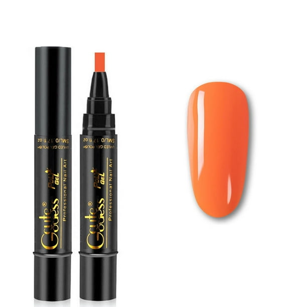 Lápiz de gel para uñas, gel para uñas en lápiz, no requiere aceite ni capa superior para niñas, para dibujo de uñas artísticas, lápiz de esmalte de 5 ml