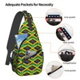 thumbnail image 3 of Crossbody Sling Backpack Jamaica Flag Travel Sport Hiking Chest Bag Daypack, 3 of 6