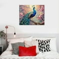 thumbnail image 5 of ONETECH Fantasy Peacock Canvas Wall Art Framed Poster Retro Painting for Home Wall Decor, 5 of 6