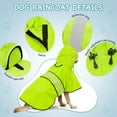 thumbnail image 5 of Adjustable Hooded Waterproof Dog Raincoat, Opaque Single Layer Pet Rain Jacket with Reflective Trim - Lightweight Poncho for Small to Large Dogs, 5 of 6