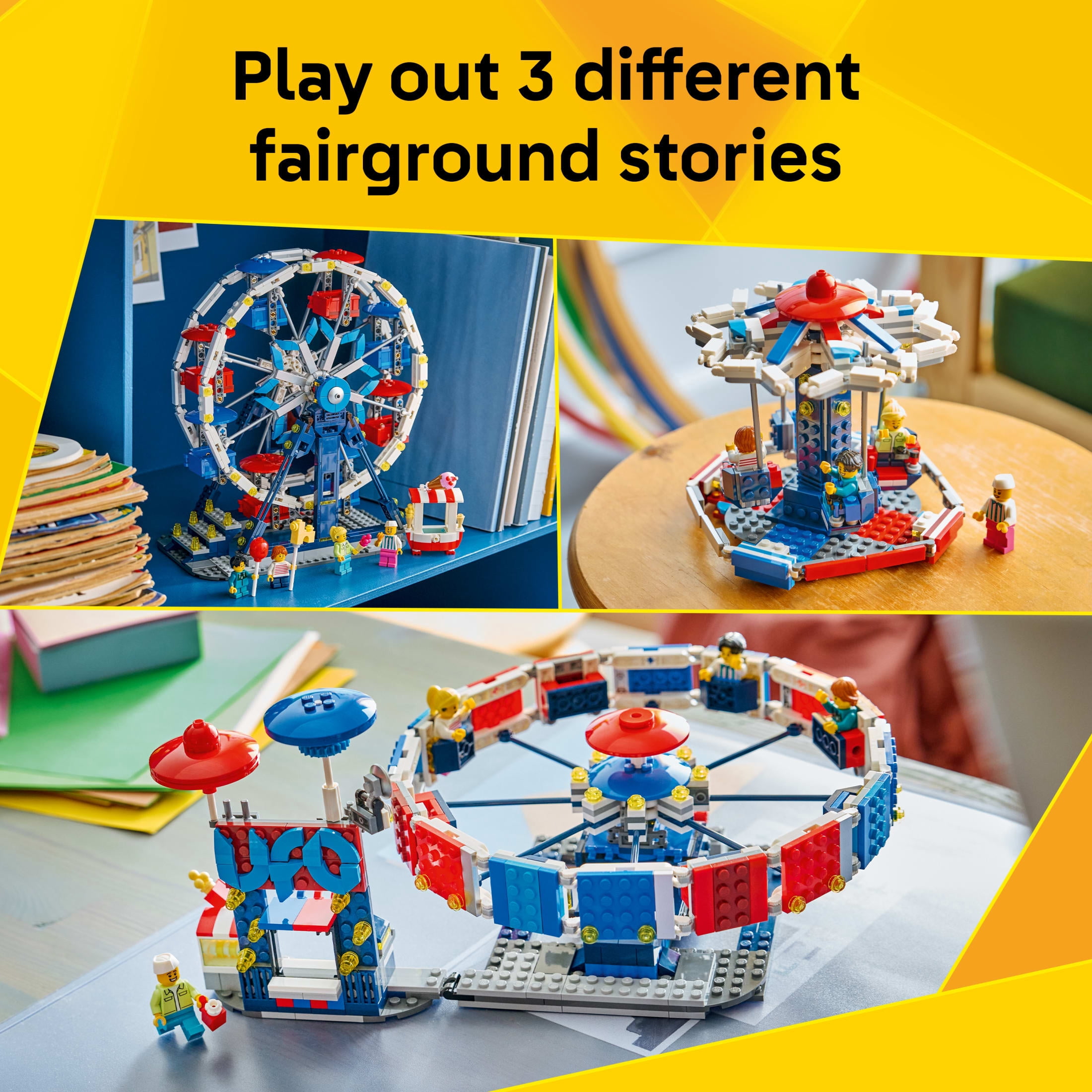LEGO Creator 3 in 1 Iconic Ferris Wheel - Building Toy for Boys & Girls, Ages 8+ - 3 Building Options - Gift Idea for Kids - 31389
