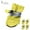 Yellow, variant on Waterproof Dog Boots for Small Dogs | Non-Slip Reflective Paw Protectors | 4PC Fleece-Lined Dog Shoes with Adjustable Straps for Puppies