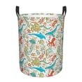 thumbnail image 6 of Lsque Wild Sea Life pattern Laundry Hamper Basket, Tall Woven Rope Hamper Basket for Clothes, Lightweight Storage Basket, Collapsible Waterproof-Small, 6 of 8