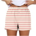 thumbnail image 2 of GERsome Sweat Shorts for Dance Yoga Sports Short Summer Running Athletic Pant Waistband Striped Shorts for Women S-3XL, 2 of 5