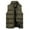 Army Green, variant on Men's Lightweight Insulated Sleeveless Puffer Vest, Zip-Up Collar Solid Color Casual Outerwear for Outdoor Sports, Hiking, Travel, Daily Wear & Layering All Seasons
