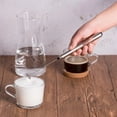thumbnail image 4 of Handheld Milk Frother, Battery Operated Electric HandHeld Portable Mini Mixer Machine Foam Coffee Maker for Latte Cappuccino Milk Foamer Stainless Steel Whisk（Battery not included）, 4 of 5