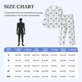 thumbnail image 2 of Mens Pajamas Set - Funny Cartoon Shark Happy Comfy Long Sleeve Button Up Pajama Sets for Men 2 Piece, Soft Sleepwear Nightwear Pjs Lounge Sets for Men with Pockets, 2 of 5
