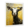 thumbnail image 5 of Designart "Modern Art Vibrant Caprine Likeness I" Animals Goat Picture Framed Wall Art Living Room, 5 of 5