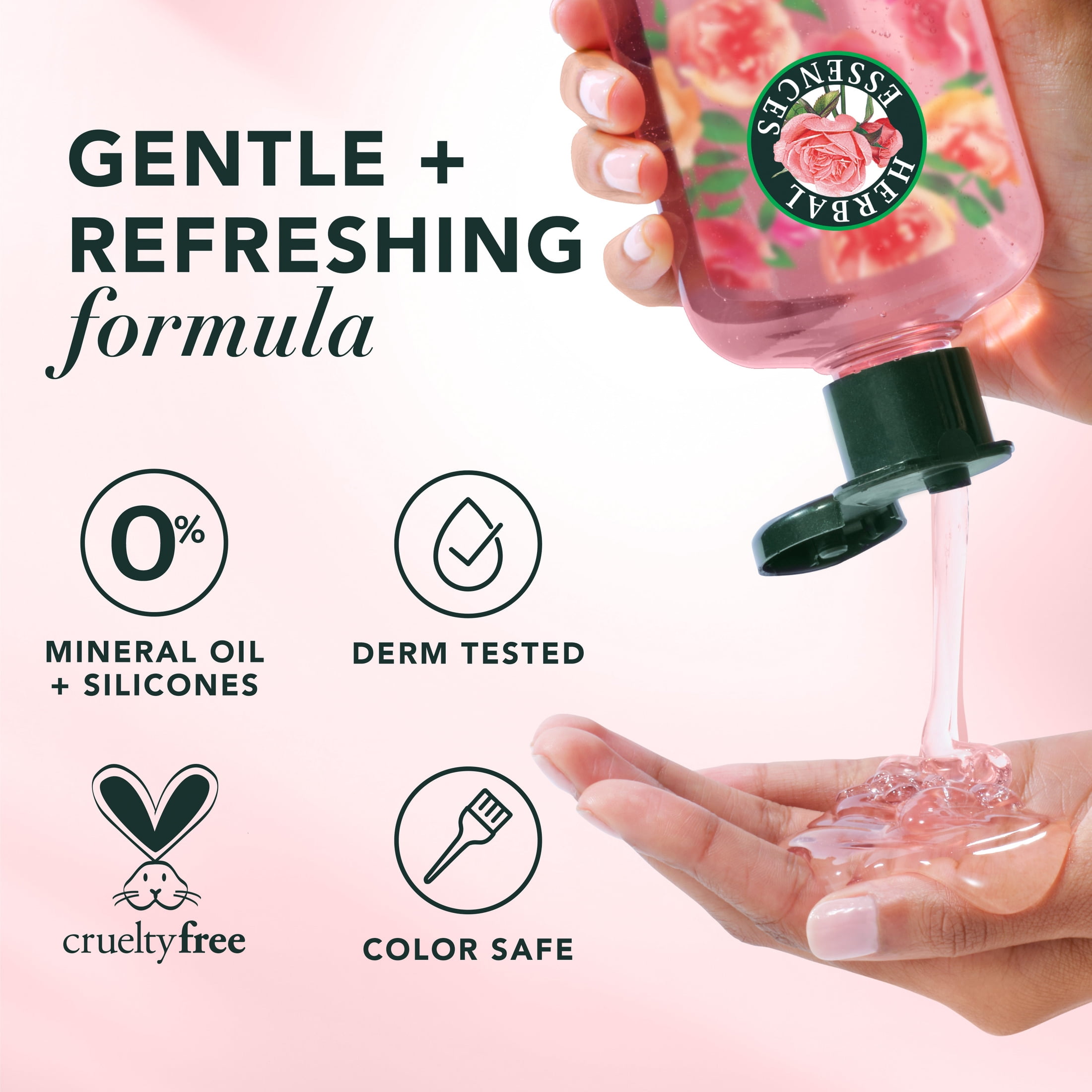 Herbal Essences Rose Hips Smooth Shampoo, All Hair Types, 13.5 fl oz