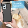 thumbnail image 3 of For Motorola Moto G 5G 2023 Case, 2 in 1 Hard PC Phone Case for Moto G Power 2023 6.5", Takfox Rubber & Rugged Sturdy Shockproof Full Body Protection Case Cover,Black, 3 of 10