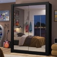 thumbnail image 2 of Ropero Closet Madesa Dallas 2 Puertas Con Espejos Negro 3, 2 of 5