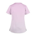 thumbnail image 4 of Aofany Flash Picks! Womens Nursing Scrub Tops Working Uniform Short Sleeve V Neck Workwear Blouse T-shirt with Pockets, 4 of 4
