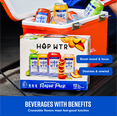 thumbnail image 2 of HOP WTR - Sparkling Hop Water - Flavor Pack (12 Pack) - NA Beer, No Calories or Sugar, Low Carb, With Adaptogens and Nootropics for Added Benefits (12 oz Cans), 2 of 6