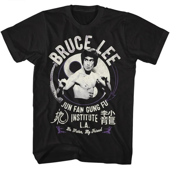 Bruce Lee Junfangungfu Black Adult T-Shirt 5Xl