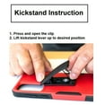 thumbnail image 3 of For BLU View Speed Ultra 5G Case, Black Shockproof 360-Degree Rotating Belt Clip Kickstand Case Cover  with Tempered Glass, 3 of 9