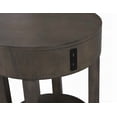thumbnail image 4 of Jonah 20" Light Brown MDF End Table with 2 USB Ports and Round Tabletop, 4 of 5