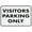 Color 2905, variant on Visitors Entrance Sign 8"X12" Rust Free Aluminum Signs Outdoor, Metal Tin Sign For Home, Business, Yard