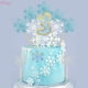 thumbnail image 2 of 20/50 piezas de adornos para tartas con forma de copo de nieve, adornos para cupcakes, para Navidad, baby shower, bodas, fiestas, accesorios de decoración para tartas con purpurina, 2 of 5
