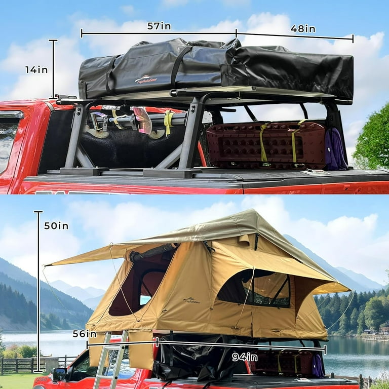 Rooftop Tent, 800D High Density Rip-Stop Waterproof with