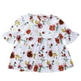 thumbnail image 2 of KYAIGUO Kids Toddler Printed Dresses for Girls，baby Spring Fall Dress Flared Sleeve Long Sleeve Dressv Little Girls Cute Comfortable Casual Party Birthday Dresses for 1-5Y, 2 of 9
