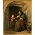 thumbnail image 3 of David Monies 12x14 Black Modern Framed Museum Art Print Titled - The Hot Potato (1867), 3 of 5