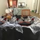 thumbnail image 5 of Corona de Halloween Marchita con Rosas Artificiales, Adorno Decorativo de Ratán Negro para Puerta o Pared., 5 of 6