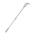 thumbnail image 1 of Gancho para quitar el polvo Gancho para fuego extraíble Fácil de transportar Gancho para fuego de hierro forjado Palo para fuego para fogatas en Estilo B, 1 of 8