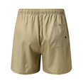 thumbnail image 4 of Men's Candy Color Board Shorts - Solid Color Lace-Up Beach Swim Trunks, Quick-Dry Nylon/Spandex Blend, 4 of 5