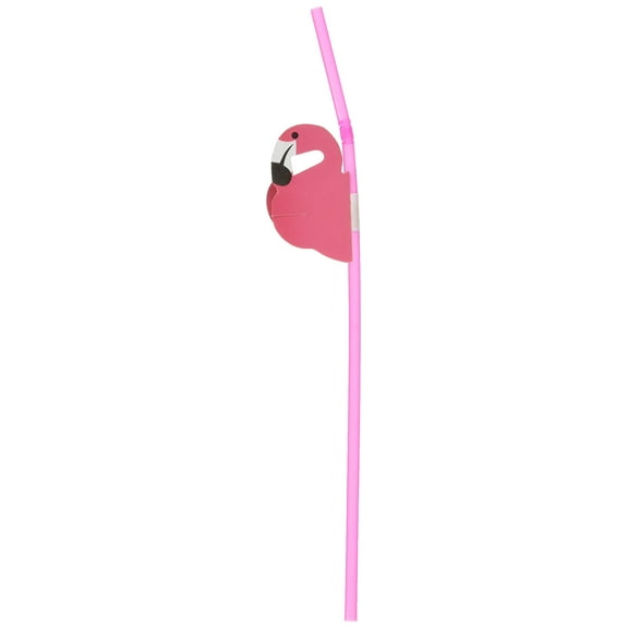 Tissue Flamingo Straws - Party Supplies - 12 Pieces