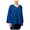 Blue - prroyalblue, variant on Style & Co. Womens Metallic Knit Blouse, Blue, Plus Size, 0X