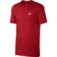 thumbnail image 1 of Nike Men's Embroidered Swoosh T-Shirt Red/White 827021-611, 1 of 2