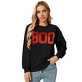 thumbnail image 4 of Cogild Spooky Scream Face Halloween Festival Sweatshirt for Womens Cozy Hollwenns Graphic Pullover Sweatershirts for Womens, 4 of 7