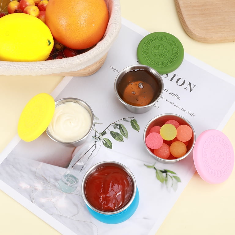 Bocaoying 8-Pack Salad Dressing Containers with Silicone Lids photo 8
