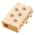 thumbnail image 1 of Juguete de madera para gatos, juego de rompecabezas, caja laberinto, base gruesa, diseño estable, larga vida útil, 5 hoyos, 1 of 9