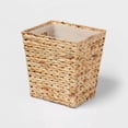 thumbnail image 2 of Light Weave Hyacinth Waste basket Natural for bathroom, bedroom, kitchen or living room, 2 of 6