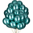 thumbnail image 1 of 12 Inch Green Metallic Balloons Chrome Party Latex Helium Balloon,Pack of 50, 1 of 1
