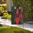 thumbnail image 4 of Bandera de jardín de temporada de Spider-Man, bandera de doble cara, bandera navideña para decoración navideña al aire libre., 4 of 8