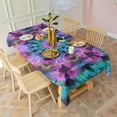 thumbnail image 3 of Colorful Tie Dye Mandala Pattern Rectangle Tablecloth 60"x120",Waterproof Polyester Rectangle Table Cloth, Wipeable Spillproof Polyester Tablecloth for Dining, Camping, Indoor and Outdoor, 3 of 6