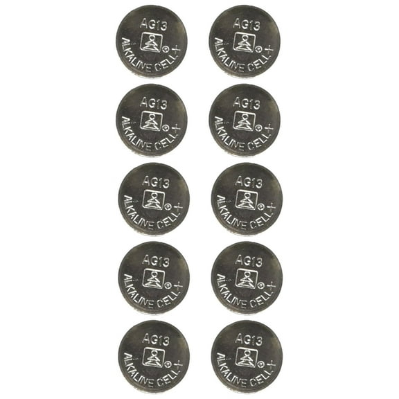 10Pcs/pk AG13 LR44 LR1154 SR44 A76 357A 303 357 Alkaline Coin Cell Button Battery
