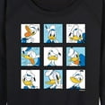 thumbnail image 3 of Mickey & Friends - Donald Grid - Women's Lightweight French Terry Long Sleeve Shirt, 3 of 5