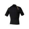thumbnail image 4 of YiZYiF Men 1.5mm Neoprene Short Sleeve Surfing Snorkeling Wetsuit Swim Tops Rash Guard Black XL, 4 of 6