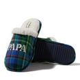 thumbnail image 5 of Dearfoams Men's Papa Bear Plaid Dad Scuff Slipper, 5 of 7