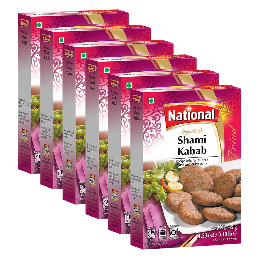 National Foods Shami Kabab Recipe Mix 1.58 oz (45g) South Asian BBQ